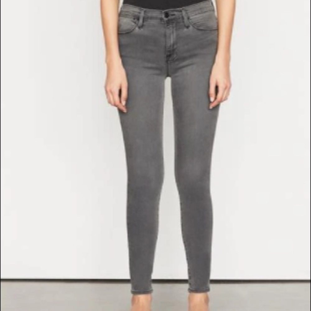 Frame Denim Gray Le High Skinny Jeans Size 24